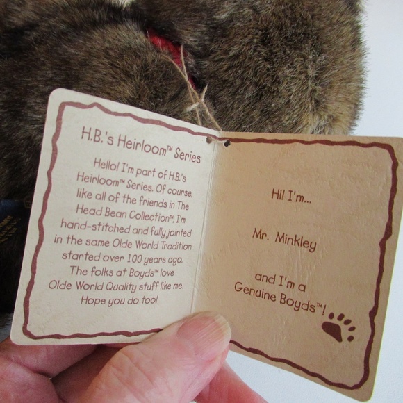 "Mr. Minkley" Boyds Bear H.B's Heirloom Series #93704 - Picture 5 of 7